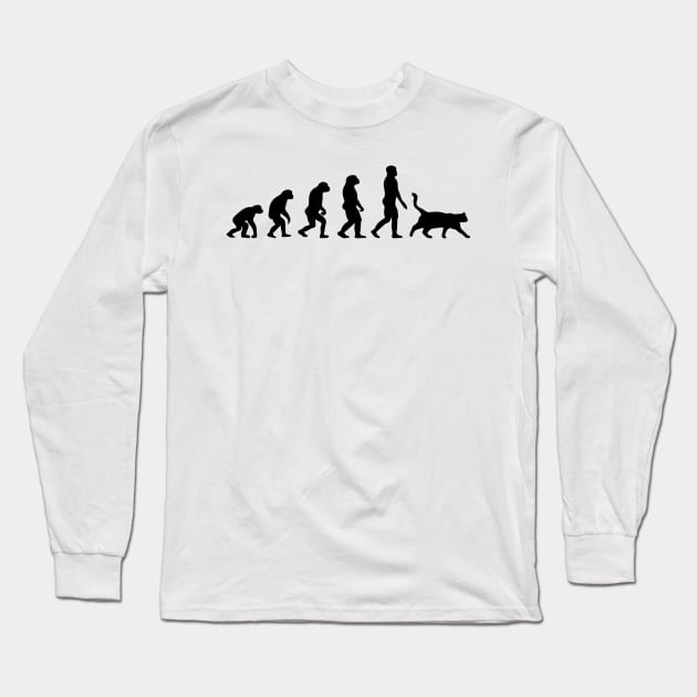 black cat reincarnation Long Sleeve T-Shirt by Myartstor 